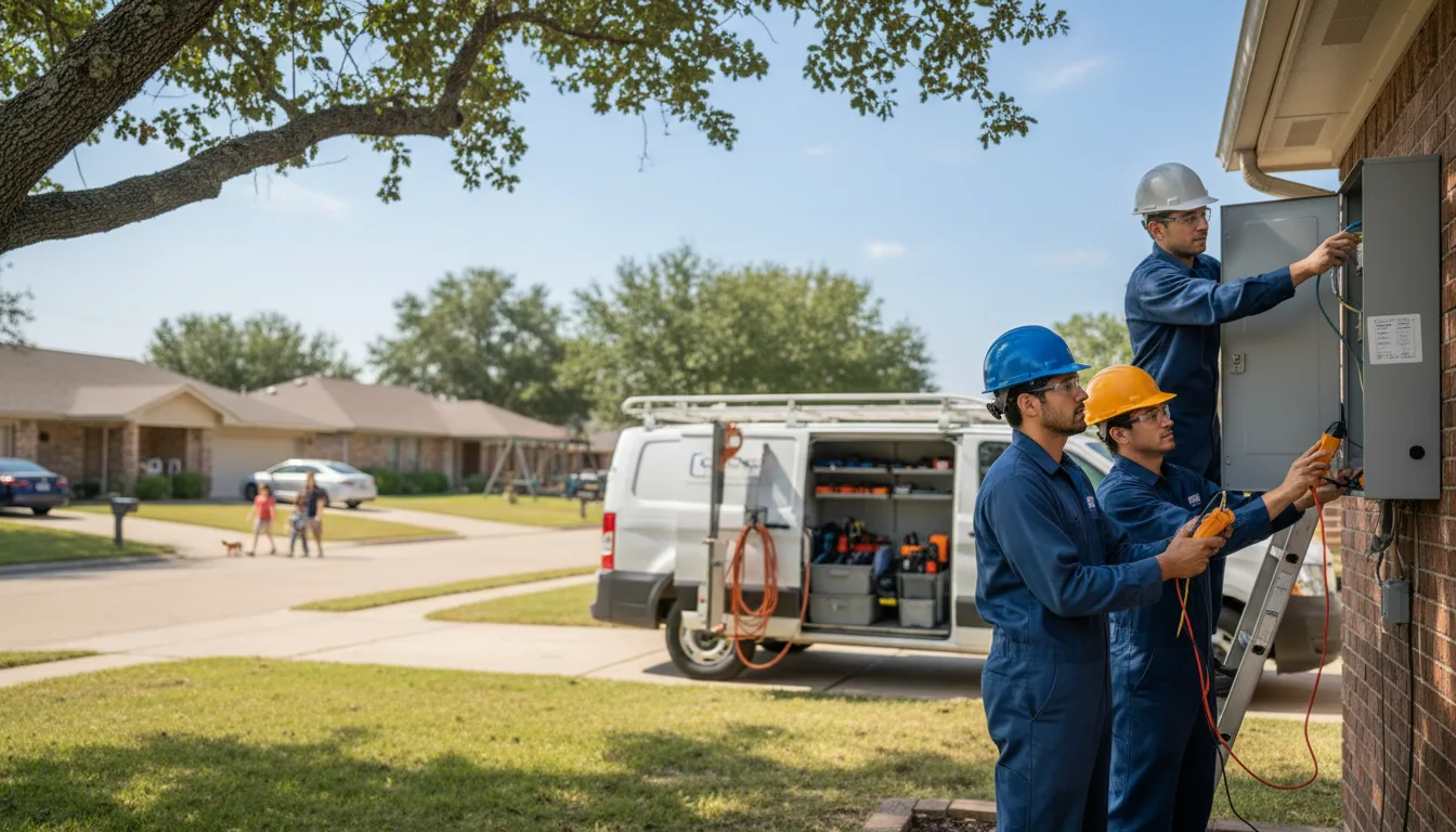 Certified electrician providing emergency electrical services in Firth, NE